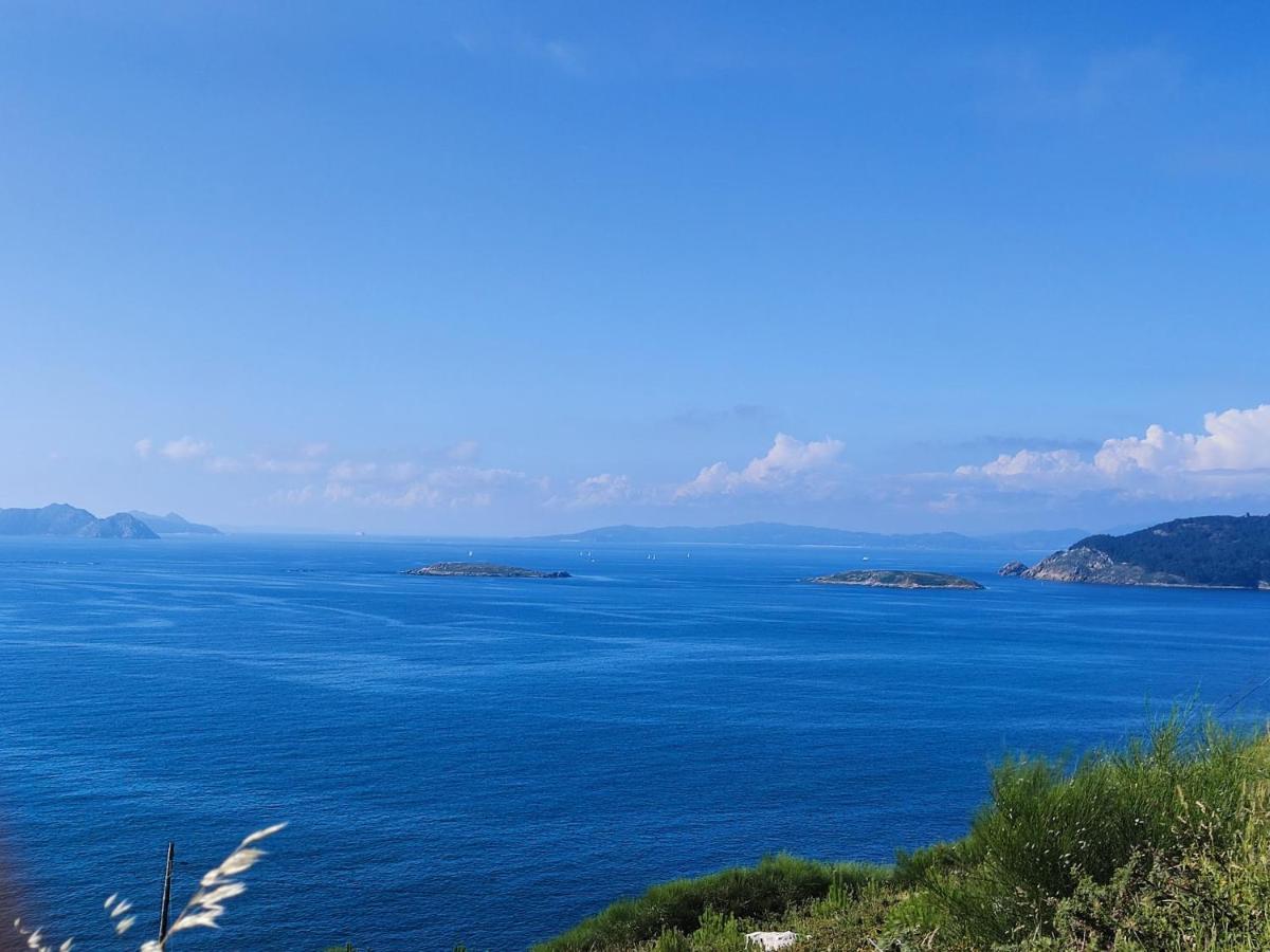 Inmejorables Vistas A Las Islas Cies Baiona Kültér fotó