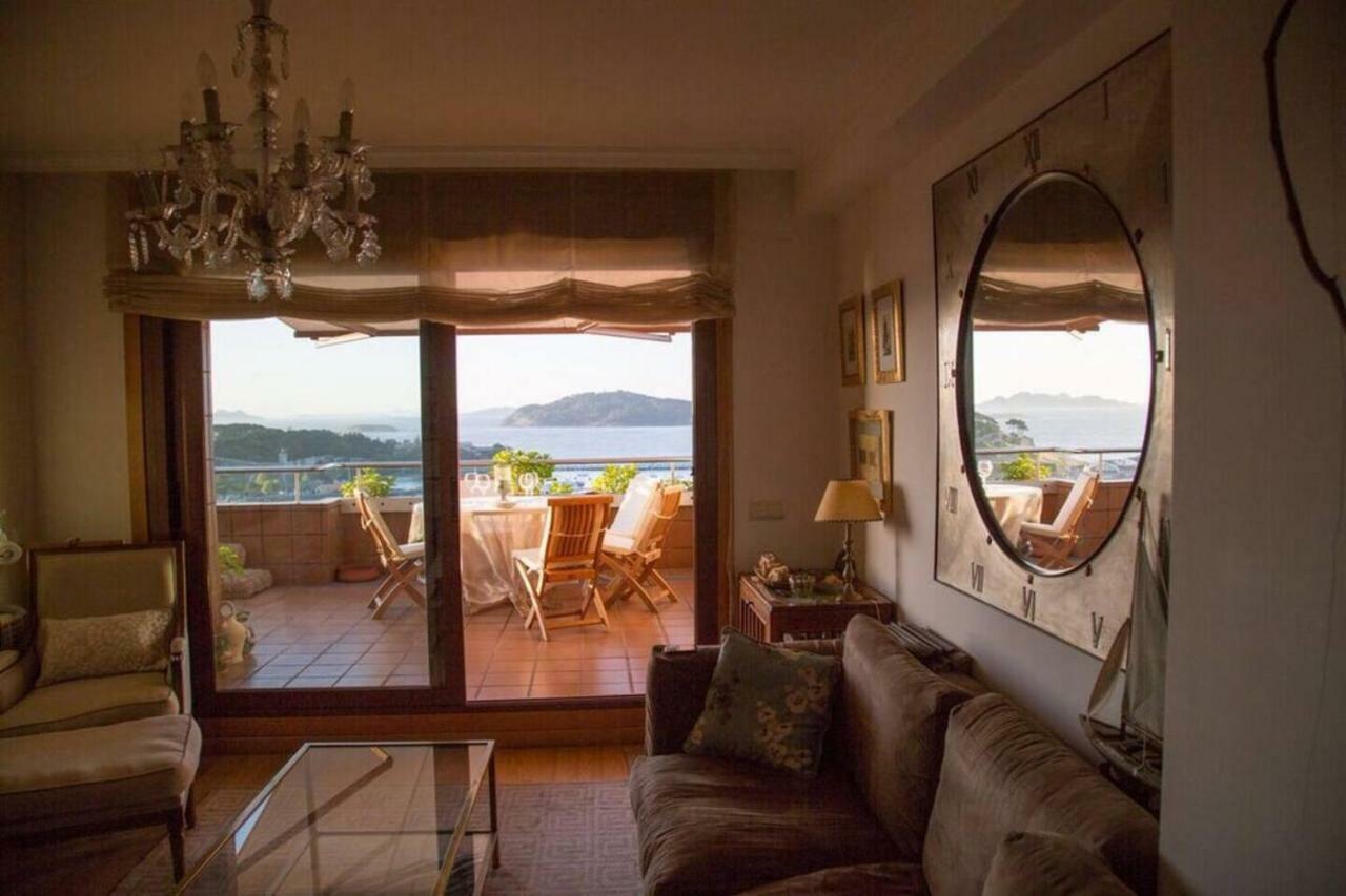 Inmejorables Vistas A Las Islas Cies Baiona Kültér fotó